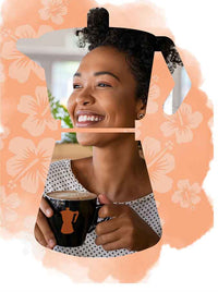 Aloha farms Cafe woman drinking coffee Hawaii