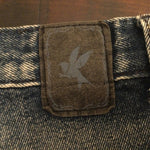 One Teaspoon OOAK Festival Cut Off Denim Shorts Hand Embroidered Shorts