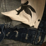 One Teaspoon OOAK Festival Cut Off Denim Shorts Hand Embroidered Shorts