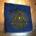 Pyramid Eye Illuminati Protective EYE SOULE PATCH denim pocket patch 4 X 4 Appliques & Patches