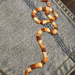 SNAKE HOT POCKET 3 color Hand Embroidered Stitched gold Denim Hippie Pocket 6 X 6 Appliques & Patches