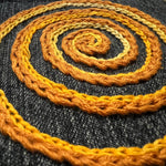 SPIRAL HOT POCKET Hand Embroidered Stitched gold Denim Hippie Pocket 5 X 6 Appliques & Patches