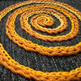 SPIRAL HOT POCKET Hand Embroidered Stitched gold Denim Hippie Pocket 5 X 6 Appliques & Patches