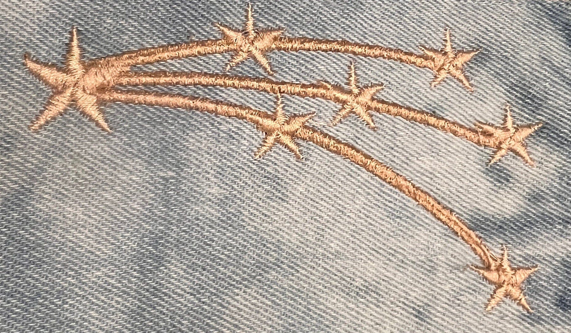 STAR BURST Denim PATCH Explosion Decals Handmade Pin celestial Embroidered Frayed fringed Denim Large iron on Gold Stars Patch Iron Ons Appliques & Patches