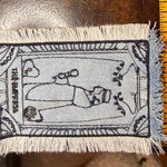 The EMPRESS Tarot SOULE PATCH art bleached Iron On denim patch 4 X 2.5 black embroidered Tarrot Decal Blue Jean Frayed edges handmade Tarot Cards