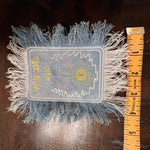 THE SUN TAROT fringed 6 X 4 Bleached Light Denim Patch Sew Iron On Fringe art embroidered Hands Solei Sunshine God Mystic Frayed decal Appliques & Patches
